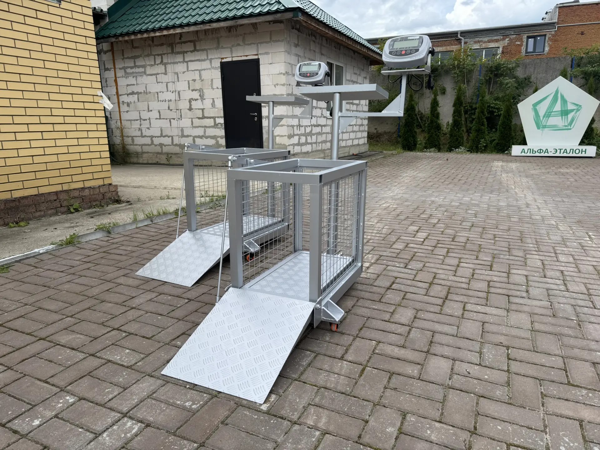 Выполнен индивидуальный заказ на весы для взвешивания животных для животноводческого хозяйства в г. Саранск.